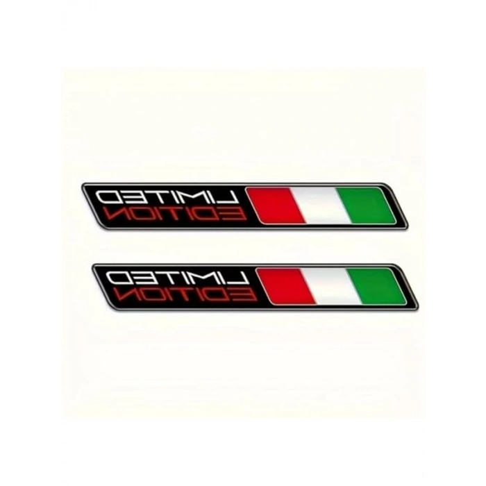 3D İtalyan Bayrağı Tasarımlı Sticker - Limited Edition