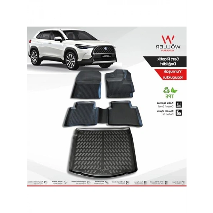 3D Ultraflex Set, Toyota Corolla Cross Paspas Bagaj Havuzu 2022 Sonrası