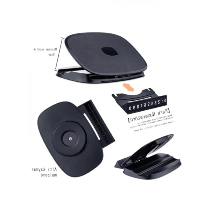 3in1 Araç Telefon Tutucu - 360° Döner Tasarım