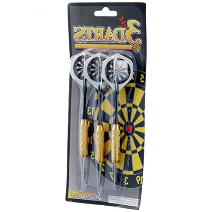 3’lü Çelik Uçlu T Oku Seti - Renkli Kanatlar, 22 Gram