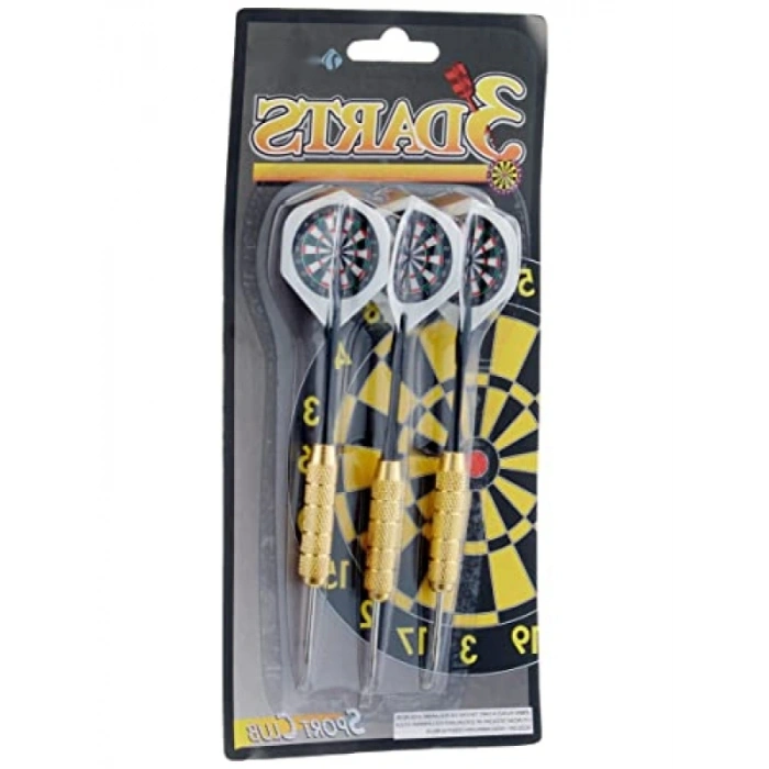 3’lü Çelik Uçlu T Oku Seti - Renkli Kanatlar, 22 Gram