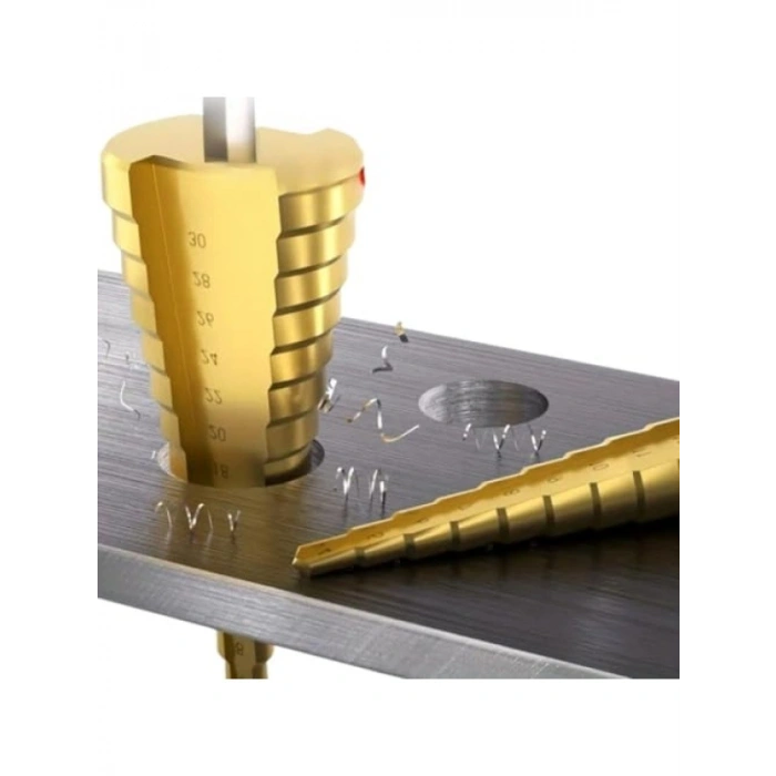 3’lü Kademeli Matkap Ucu Seti - Paslanmaz Çelik Delme Uçları