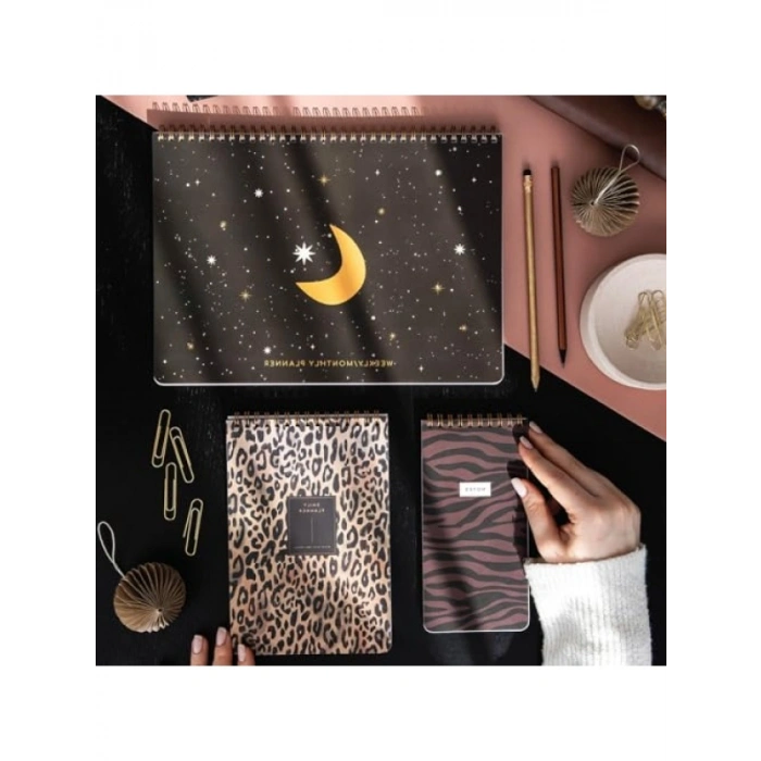 3’lü Masaüstü Süresiz Planlayıcı Seti - Aylık, Haftalık, Günlük