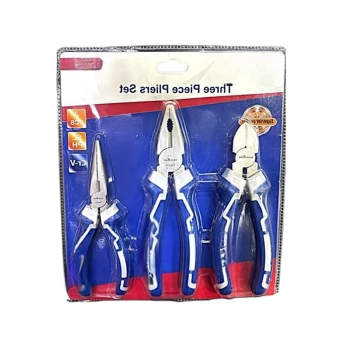 3’lü Pense Seti, Ergonomik Kaymaz Sap ile Profesyonel Kullanım