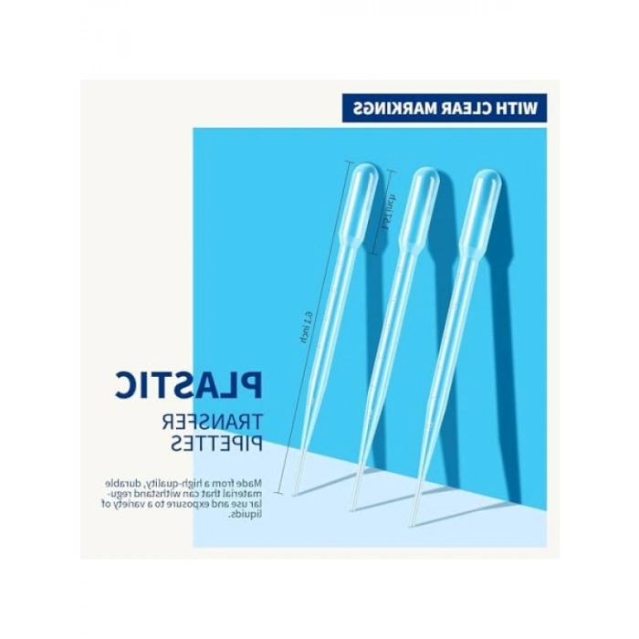 3ml Kapasiteli Tek Kullanımlık Pastör Pipet - 100 Adet