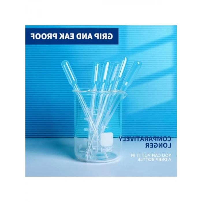 3ml Kapasiteli Tek Kullanımlık Pastör Pipet - 100 Adet