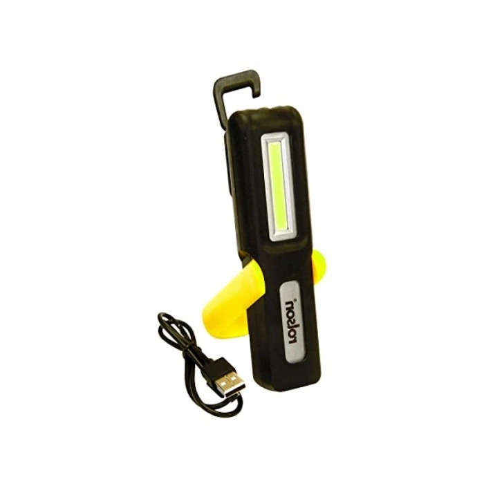 3W USB Şarjlı COB Fener ve Lamba - 150 Lümen