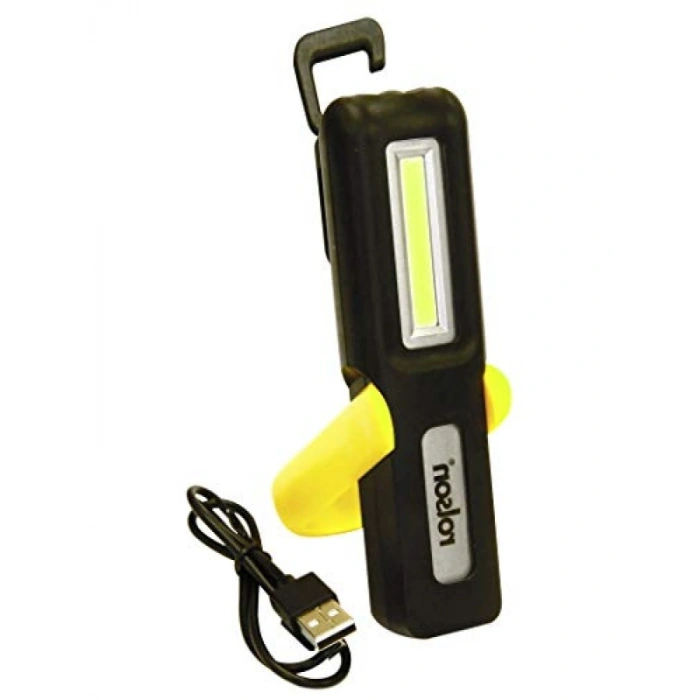 3W USB Şarjlı COB Fener ve Lamba - 150 Lümen