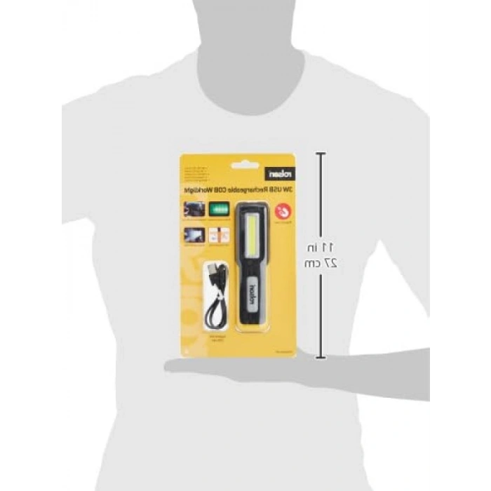 3W USB Şarjlı COB Fener ve Lamba - 150 Lümen