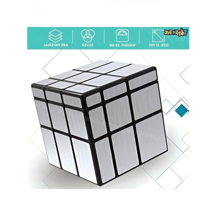 3x3x3 Gümüş Ayna Sihirli Küp ile Zeka Geliştirme