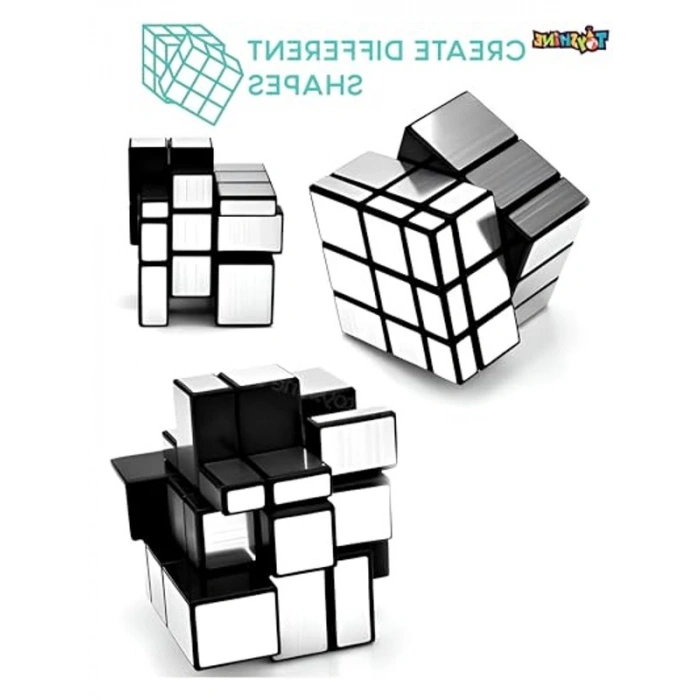 3x3x3 Gümüş Ayna Sihirli Küp ile Zeka Geliştirme