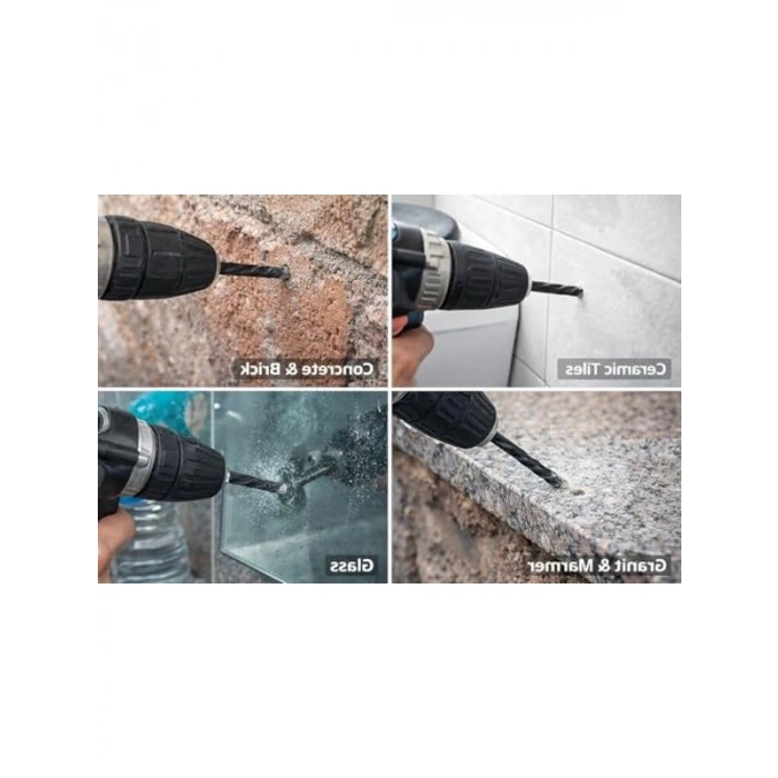 4-10 mm Elmas Delme Ucu Seti - Pürüzsüz Kesim Özelliği