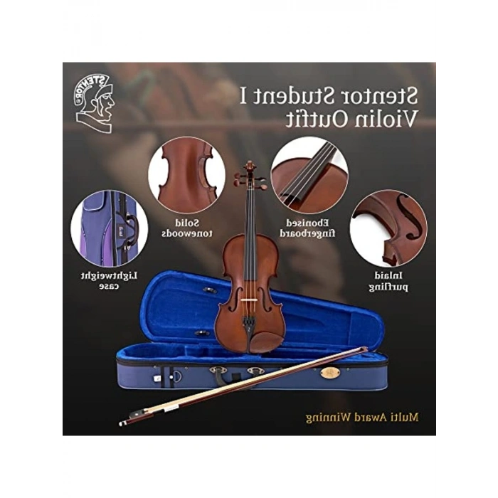 4/4 Ölçek Keman, Öğrenciler için Uygun Fiyatlı Set