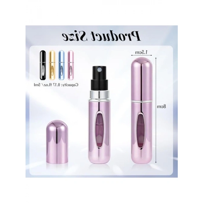 4 Adet 5 ml Seyahat Parfüm Spreyi, Doldurulabilir Mini Şişe