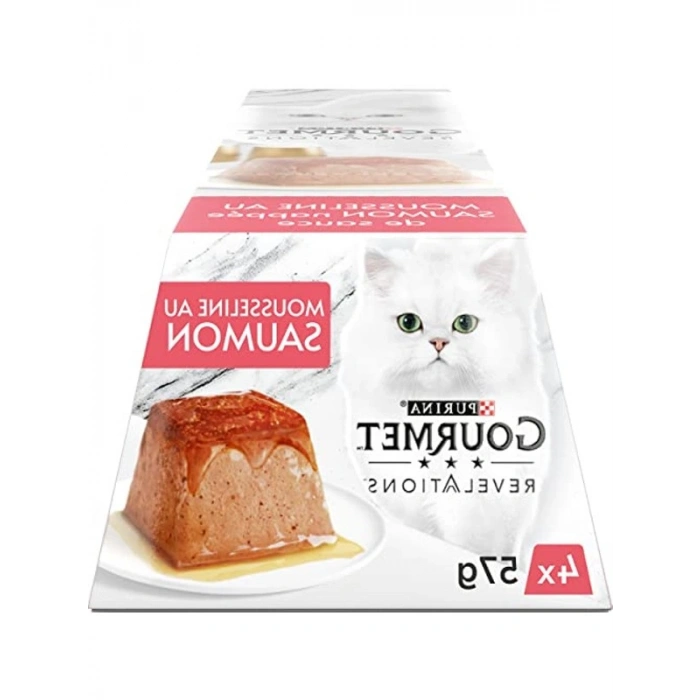 4 Adet 57 Gram Somonlu Yetişkin Kediler İçin Porsiyonluk Yem