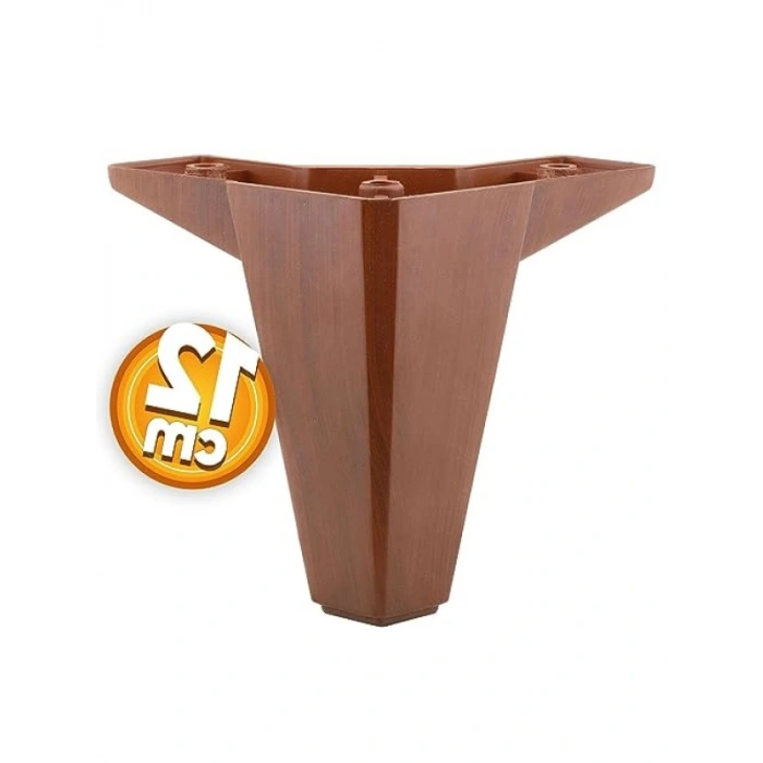 4 Adet Ahşap Desenli Koltuk Ayağı - 12 cm