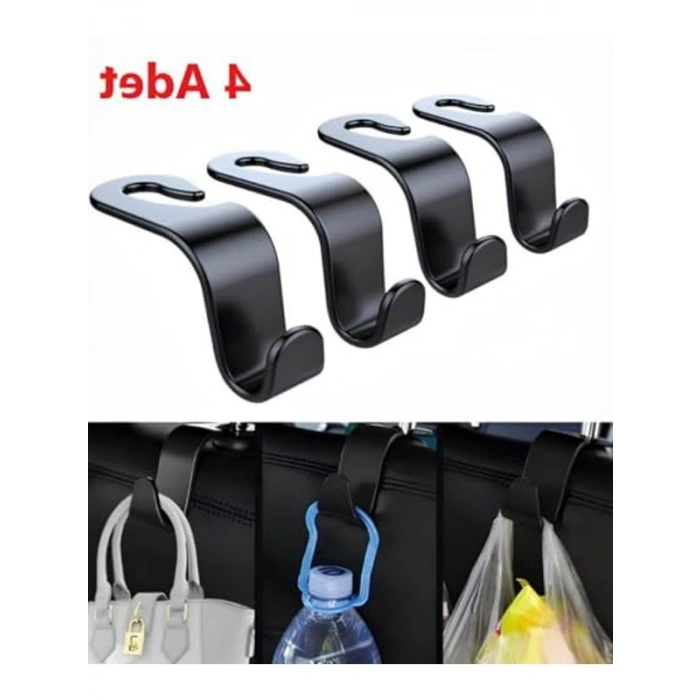 4 Adet Araba Koltuk Arkası Askı, Eşya Düzenleyici
