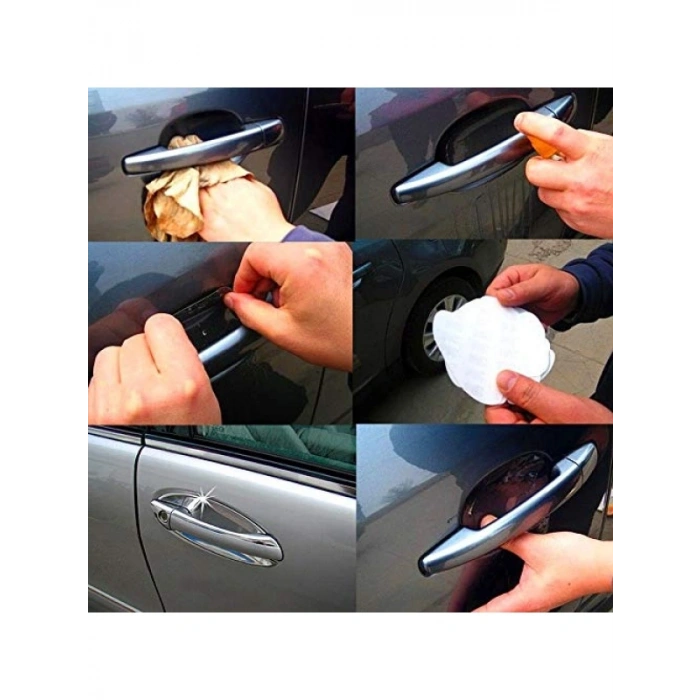4 Adet Araç Kapı Kolu Koruyucu - Plastik Malzeme