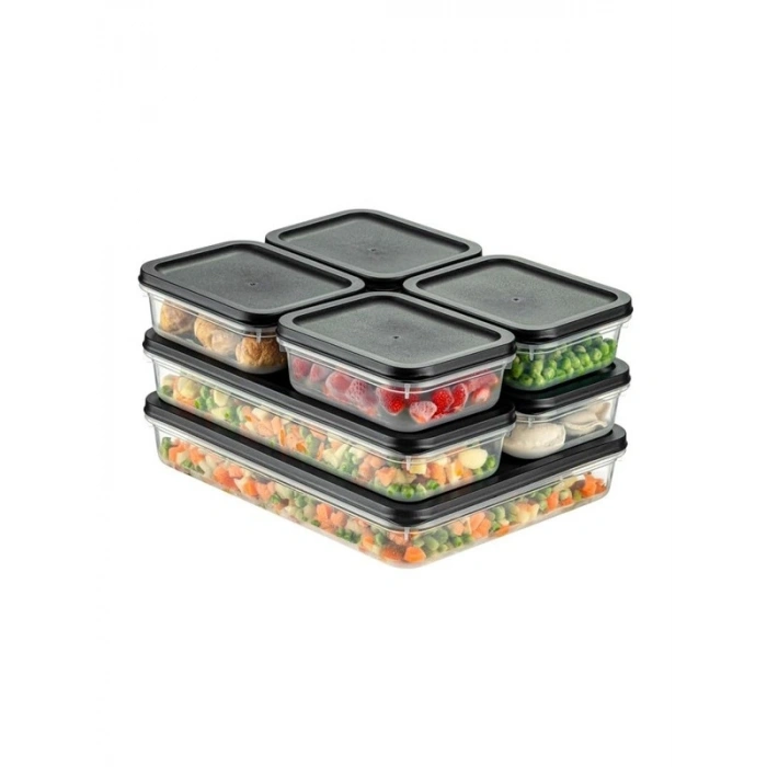 4 Adet Ayarlanabilir Buzdolabı Organizeri - Şeffaf PP Plastik Yapı