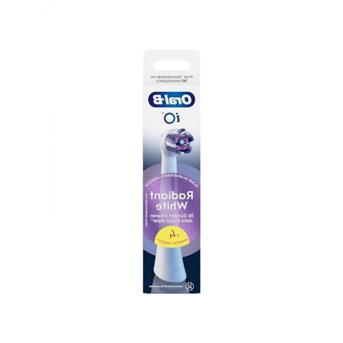 4 Adet Beyaz Diş Fırçası Yedek Başlığı, iO Radiant White