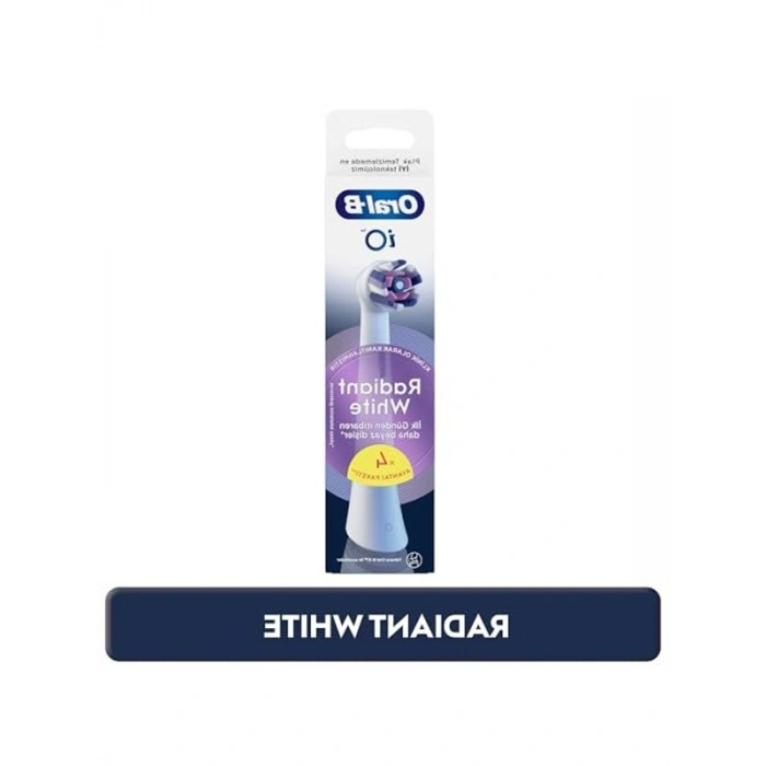 4 Adet Beyaz Diş Fırçası Yedek Başlığı, iO Radiant White