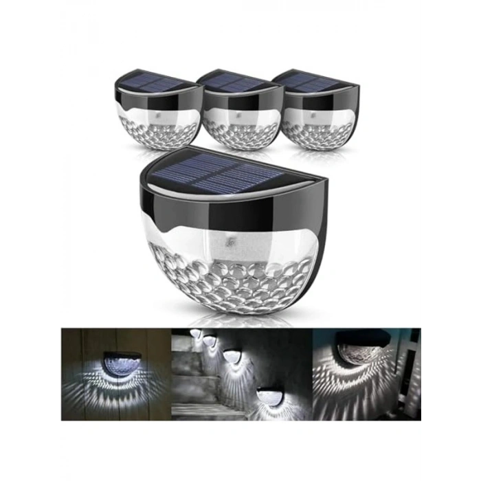 4 Adet Güneş Enerjili LED Aydınlatma, Dış Mekan Kullanımı İçin