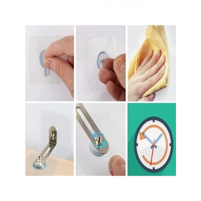 4 Adet Kendinden Yapışkanlı Eşya Sabitleyici Aparat