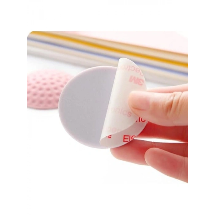 4 Adet Kendinden Yapışkanlı Silikon Kapı Tamponu, Beyaz