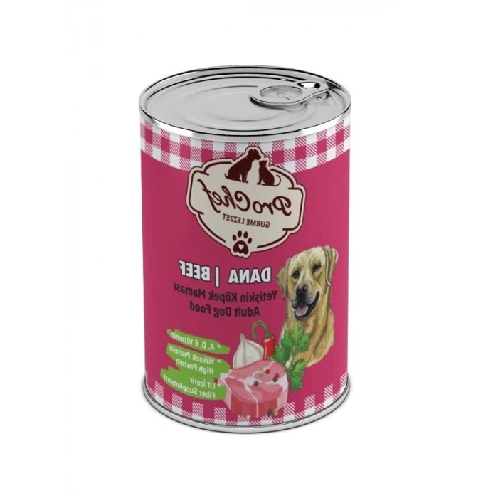 4 Adet Konserve Yaş Mama, Dana Etli & Tahılsız, 415 Gr