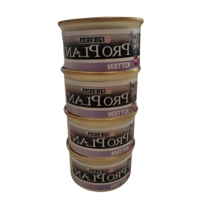 4 Adet Tavuklu Yavru Kedi Yaş Maması, Pro Plan