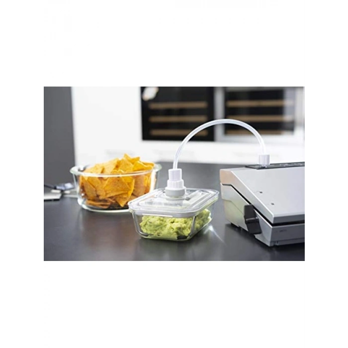 4 Adet Vakum Kabı Seti, BPA İçermeyen, El Pompası Dahil