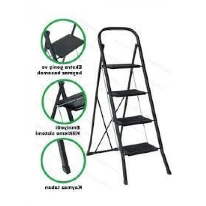 4 Basamaklı Kaymaz Merdiven