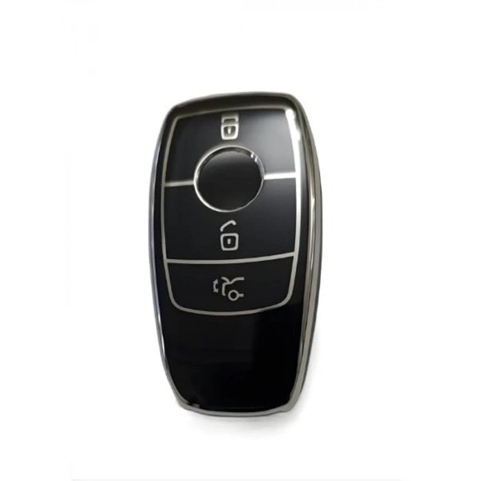 4 Butonlu Anahtar Kılıfı, Mercedes Smart için Uyumlu