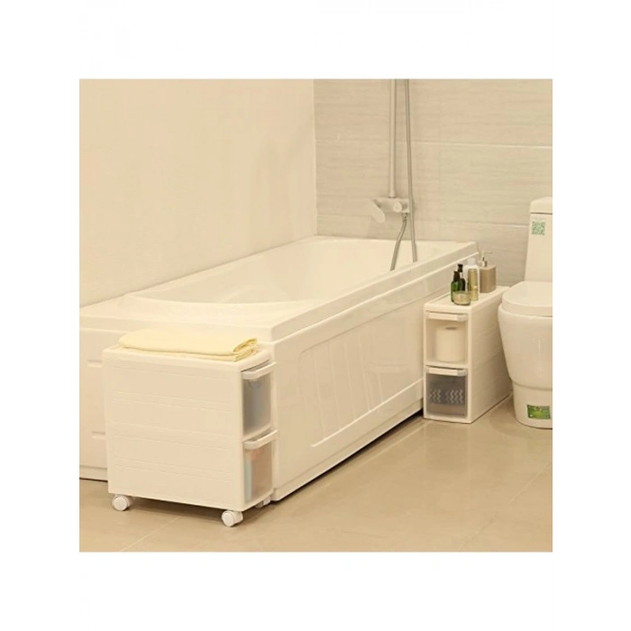 4 Çekmeceli Tekerlekli Raf, Mutfak ve Banyo İçin Kullanışlı Tasarım