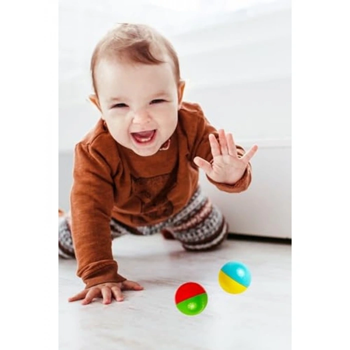 4 cm Çıngıraklı Top Seti, Kolay Kavranan 2 Adet BPA İçermeyen