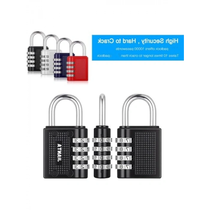 4 Haneli Şifreli Çelik Asma Kilit