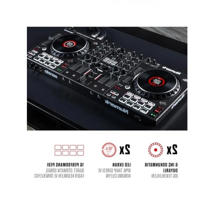 4 Kanallı DJ Kontrolörü - Profesyonel Performans İçin