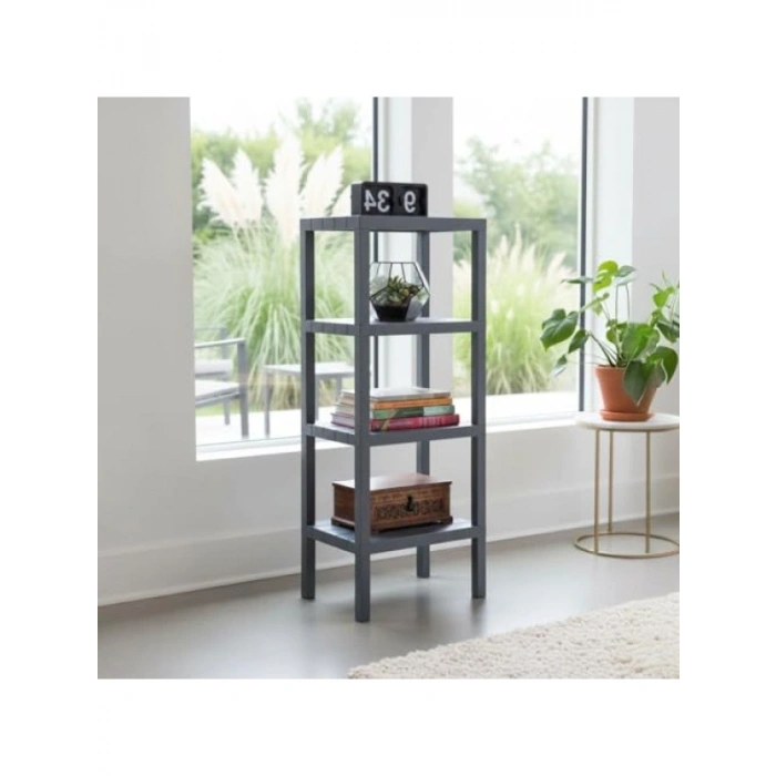 4 Katlı Çok Amaçlı Köşe Rafı - Banyo, Mutfak ve Kiler İçin