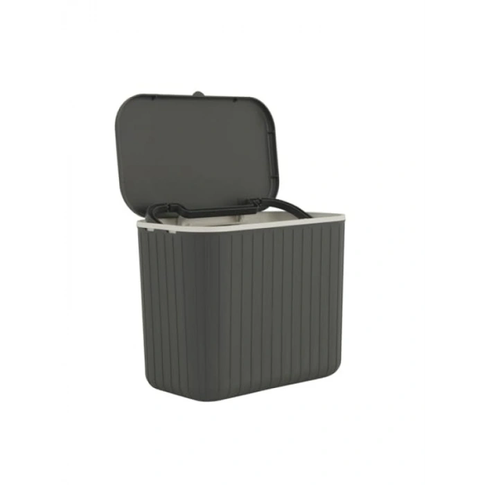 4 Litre Gri Renkli Çöp Kovası