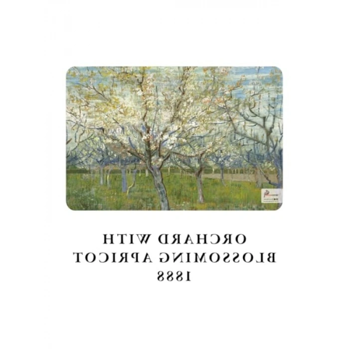 4lü A6 Çizgisiz Defter Seti - Van Gogh Desenli