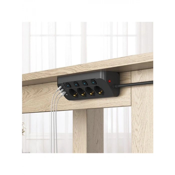 4lü Anahtarlı Priz, Aşırı Yük ve Kısa Devre Koruma Özellikli