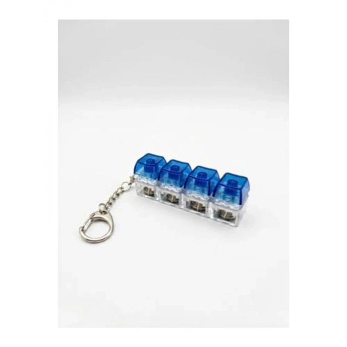 4lü Fidget Oyuncak Seti: RGB Işıklı Stres Atma Anahtarlığı