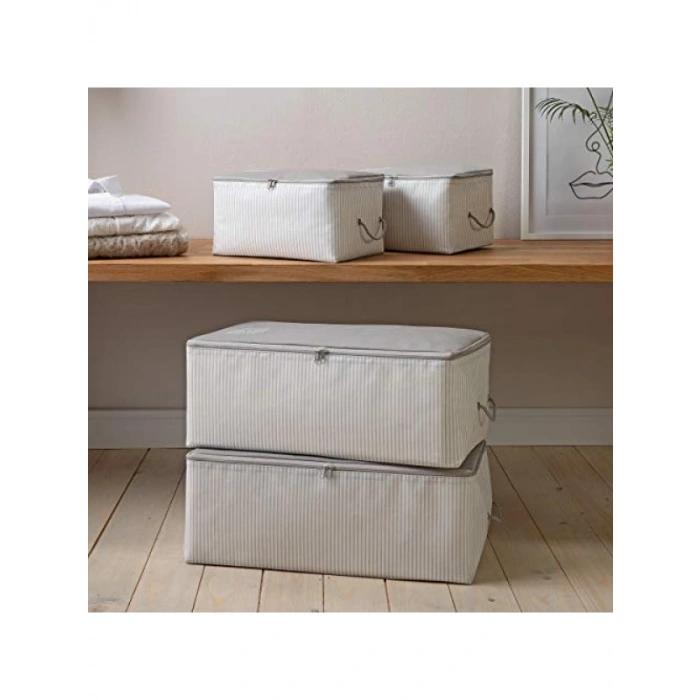 4lü Gri Renk Hurç Seti - Düzenli Evler İçin