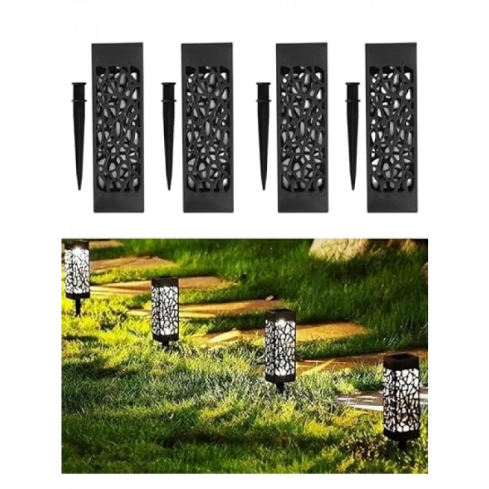 4lü Güneş Enerjili Bahçe Işıkları - Gün Işığı