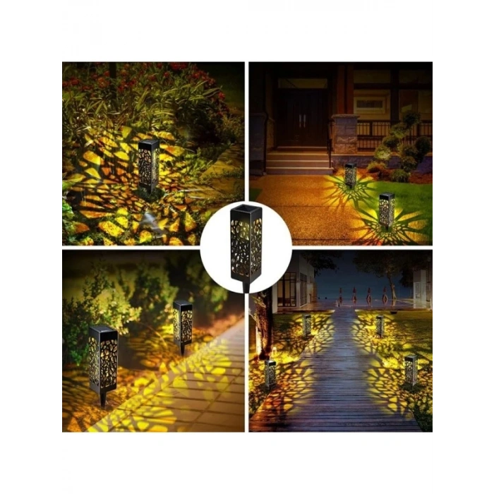 4lü Güneş Enerjili Bahçe Işıkları - Gün Işığı