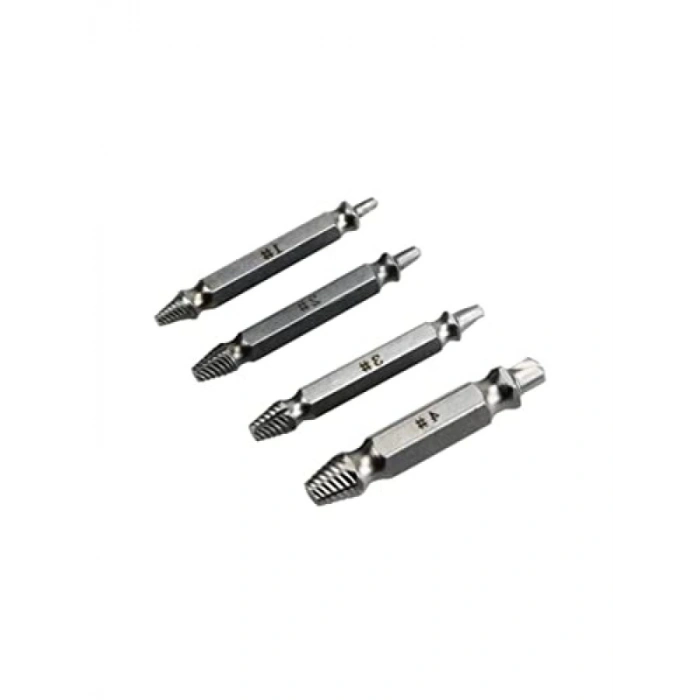 4lü Hasar Görmüş Vida Çıkarıcı Sökme Takımı