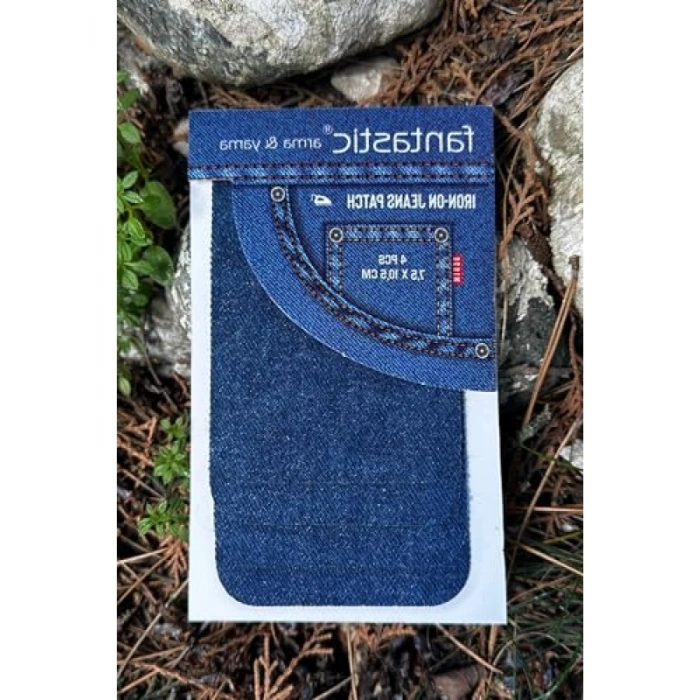 4lü Paket Yapışkan Kot Arma Seti, Denim Onarım Yaması