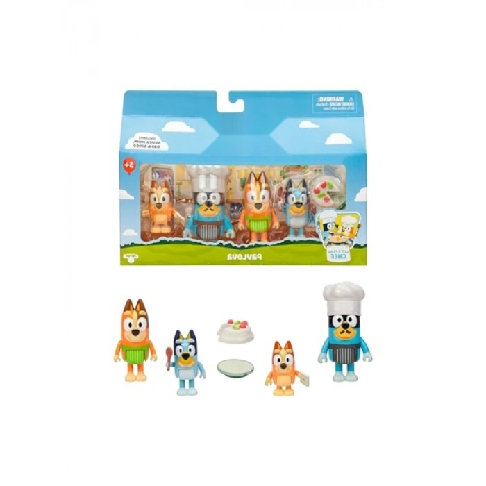 4lü Poz Verilebilir Figür Seti - Şef Temalı