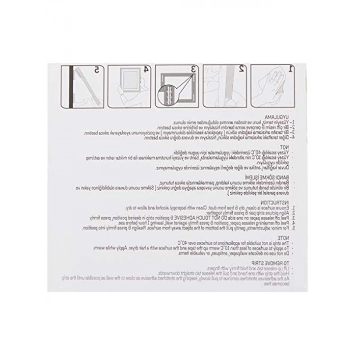 4lü Resimli Çerçeve Seti, Cırt Bantlı ve Kullanışlı