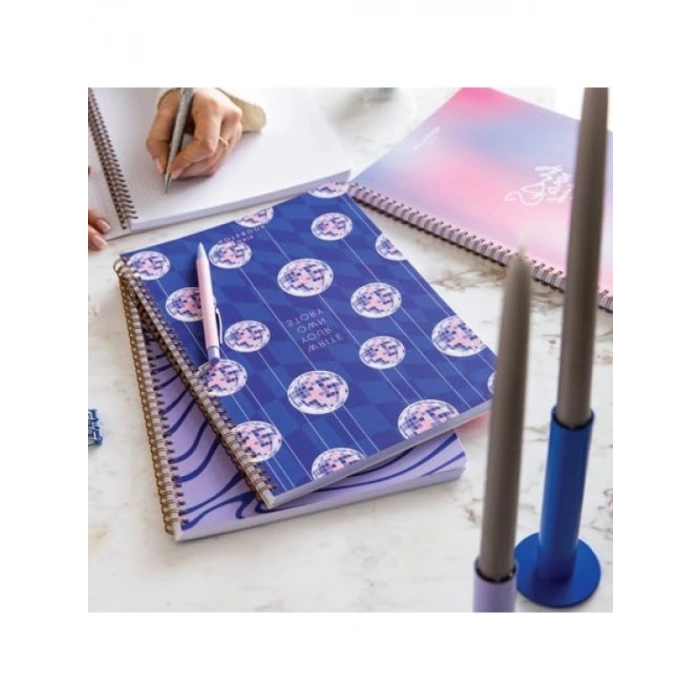 4lü Set Kareli A4 Okul Defteri - 80 Yapraklı